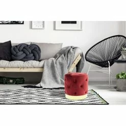 Kayoom HOCKER Piano 225 - 40x40x40 Cm - Bordeaux -Qeeboo shop unnamed file 1022