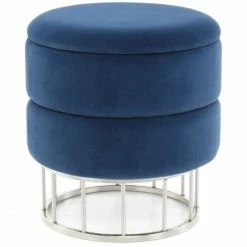 Kayoom HOCKER Zero 525 - 37,5x37,5x41 Cm - Dunkelblau