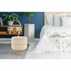 Kayoom HOCKER Zero 525 - 37,5x37,5x41 Cm - Elfenbein -Qeeboo shop unnamed file 1052