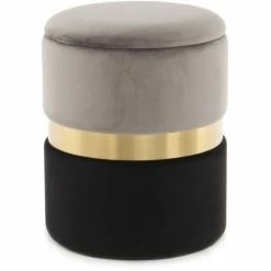 Kayoom HOCKER Zora 125 2-er Set - 2 Stühle à 36x36x44 Cm - Grau / Schwarz -Qeeboo shop unnamed file 1068