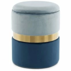 Kayoom HOCKER Zora 125 2-er Set - 2 Stühle à 36x36x44 Cm - Hellblau / Blau -Qeeboo shop unnamed file 1075