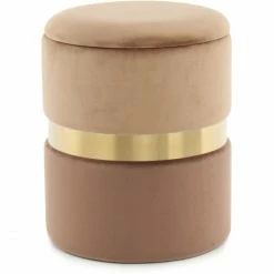 Kayoom HOCKER Zora 125 2-er Set - 2 Stühle à 36x36x44 Cm - Hellbraun / Braun -Qeeboo shop unnamed file 1082