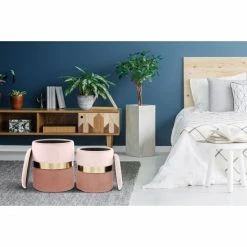 Kayoom HOCKER Zora 125 2-er Set - 2 Stühle à 36x36x44 Cm - Rosa / Altrosa -Qeeboo shop unnamed file 1092