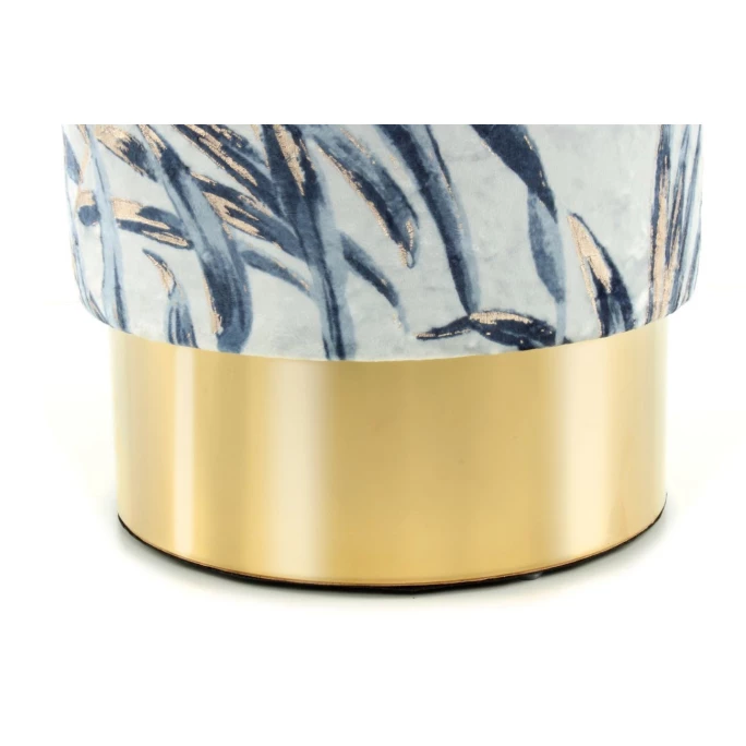 Kayoom Hocker Gipsy 225 - 35 X 35 X 46 Cm - Blau / Gold 8 Kayoom Hocker Gipsy 225 - 35 X 35 X 46 Cm - Blau / Gold – Bild 6