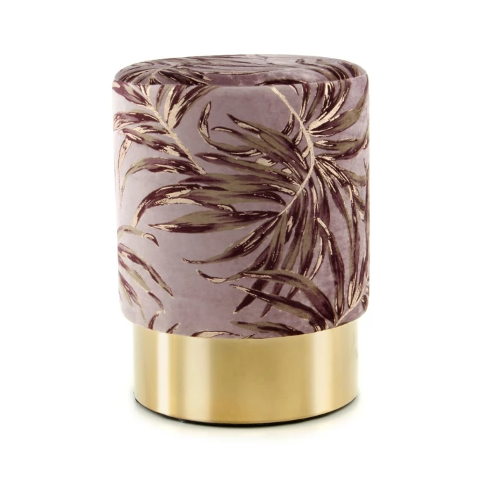 Kayoom Hocker Gipsy 225 - 35 X 35 X 46 Cm - Violett / Gold 4 Kayoom Hocker Gipsy 225 - 35 X 35 X 46 Cm - Violett / Gold – Bild 2