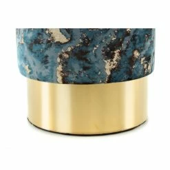 Kayoom Hocker Gipsy 325 - 35 X 35 X 46 Cm - Dunkelblau / Gold -Qeeboo shop unnamed file 1116