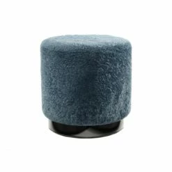 Kayoom Hocker Gipsy 425 - 35 X 35 X 35 Cm - Blau / Schwarz