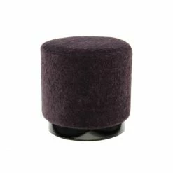 Kayoom Hocker Gipsy 425 - 35 X 35 X 35 Cm - Dunkelbraun / Schwarz