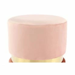 Kayoom Hocker Gipsy 825 - 35 X 35 X 46 Cm - Hellrosa / Gold / Dunkelrosa -Qeeboo shop unnamed file 1155