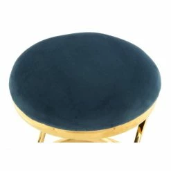 Kayoom Hocker Weyda 325 - 40 X 40 X 49 Cm - Blau / Gold -Qeeboo shop unnamed file 1180