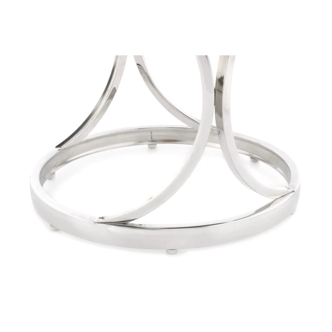 Kayoom Hocker Weyda 325 - 40 X 40 X 49 Cm - Blau / Silber 6 Kayoom Hocker Weyda 325 - 40 X 40 X 49 Cm - Blau / Silber – Bild 4