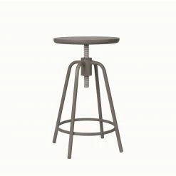 Blomus ATELIER Hocker - Ø 35 Cm - Höhe 45 Cm - Steel Gray