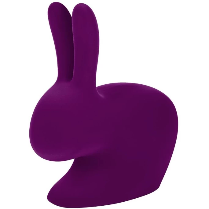 Qeeboo Rabbit Chair Velvet Finish Stuhl - 68,8 X 39,5 X 80 Cm - Purple 3 Qeeboo Rabbit Chair Velvet Finish Stuhl - 68,8 X 39,5 X 80 Cm - Purple