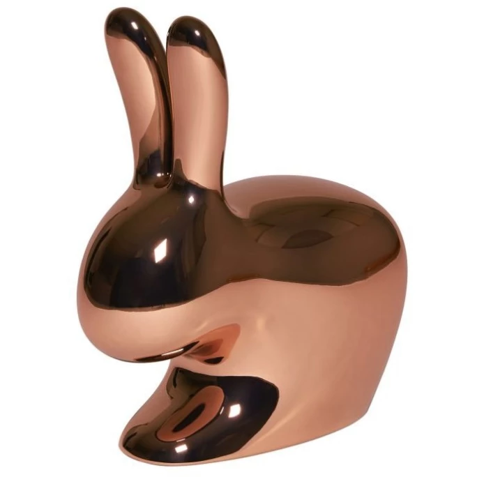 Qeeboo Rabbit Chair Baby Metall Finish Stuhl - 45,3 X 26,2 X 52,7 Cm - Copper 3 Qeeboo Rabbit Chair Baby Metall Finish Stuhl - 45,3 X 26,2 X 52,7 Cm - Copper