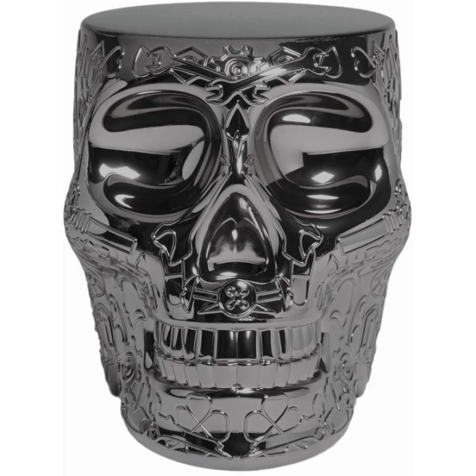 Qeeboo Mexico Metall Finish Stuhl/Beistelltisch - 38,2 X 53 X 45 Cm - Titanium 3 Qeeboo Mexico Metall Finish Stuhl/Beistelltisch - 38,2 X 53 X 45 Cm - Titanium