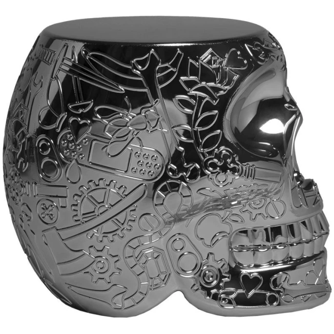 Qeeboo Mexico Metall Finish Stuhl/Beistelltisch - 38,2 X 53 X 45 Cm - Titanium 5 Qeeboo Mexico Metall Finish Stuhl/Beistelltisch - 38,2 X 53 X 45 Cm - Titanium – Bild 3