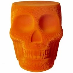 Qeeboo Mexico Velvet Finish Stuhl/Beistelltisch - 38,2 X 53 X 45 Cm - Orange