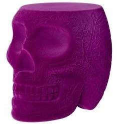 Qeeboo Mexico Velvet Finish Stuhl/Beistelltisch - 38,2 X 53 X 45 Cm - Violet -Qeeboo shop unnamed file 1281