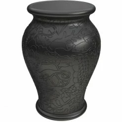 Qeeboo Ming Stuhl/Beistelltisch - 34,5 X 34,5 X 61 Cm - Black