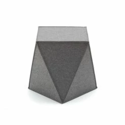 Hey-SIGN Brilli Sitzhocker - 50x50x45 Cm - Anthrazit