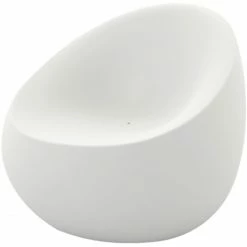 Vondom STONE Lounge Sessel - 88x81x78 Cm - Eis + RGB LED