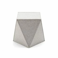 Hey-SIGN Brilli Sitzhocker - 50x50x45 Cm - Hellmeliert