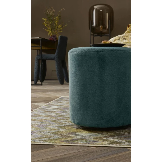 ESSENZA HOME Essenza Furry Hocker - Ø 40 - Höhe 43 Cm - Denim 5 ESSENZA HOME Essenza Furry Hocker - Ø 40 - Höhe 43 Cm - Denim – Bild 3