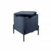 Leitmotiv Snog Sitzhocker - 45x45x47 Cm - Dark Blue