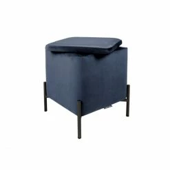 Leitmotiv Snog Sitzhocker - 45x45x47 Cm - Dark Blue