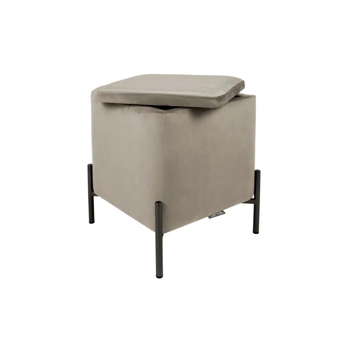 Leitmotiv Snog Sitzhocker - 45x45x47 Cm - Warm Grey 3 Leitmotiv Snog Sitzhocker - 45x45x47 Cm - Warm Grey