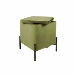 Leitmotiv Snog Sitzhocker - 45x45x47 Cm - Olive Green