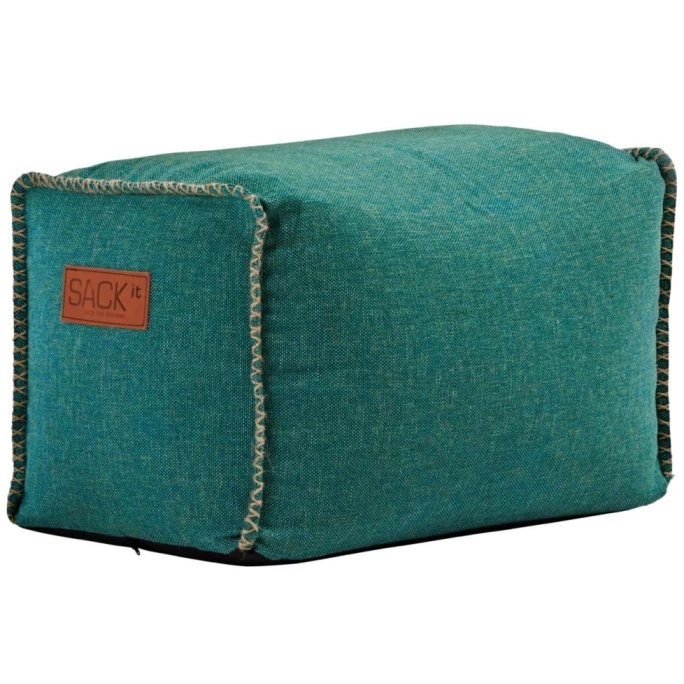 SACKit Cobana Square Pouf - 60x35x40 Cm - Petrol 3 SACKit Cobana Square Pouf - 60x35x40 Cm - Petrol
