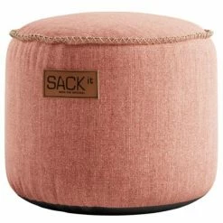 SACKit Cobana Pouf Junior - Ø 35 Cm - Höhe 42 Cm - Rose