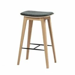 SACKit Nordic Barhocker DUNES Mit Kreuznaht - 73x46x33.5 Cm - Anthrazit