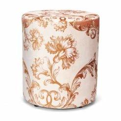 ESSENZA HOME ESSENZA Grazie Pouf-Sitzhocker - Ø 40 - Höhe 43 Cm - Hazel