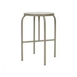 House Doctor Shaker Hocker - 2er Set - 2 Stück à Ø 32 Cm - Höhe 50,5 Cm - Grau