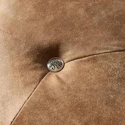 Riviera Maison Rivièra Maison Bowery Hocker - Ø 45 Cm - Höhe 46 Cm - Camel -Qeeboo shop unnamed file 1517