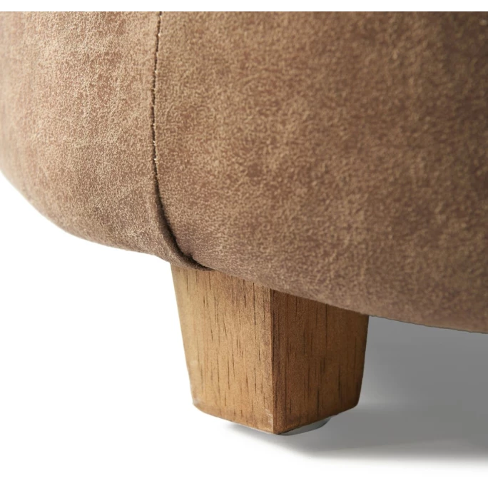 Riviera Maison Rivièra Maison Bowery Hocker - Ø 45 Cm - Höhe 46 Cm - Coffee 5 Riviera Maison Rivièra Maison Bowery Hocker - Ø 45 Cm - Höhe 46 Cm - Coffee – Bild 3