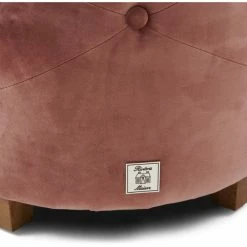 Riviera Maison Rivièra Maison Bowery Hocker - Ø 45 Cm - Höhe 46 Cm - Rosé Stain -Qeeboo shop unnamed file 1533