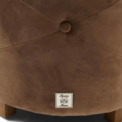 Riviera Maison Rivièra Maison Bowery Hocker - Ø 45 Cm - Höhe 46 Cm - Golden Mink -Qeeboo shop unnamed file 1538