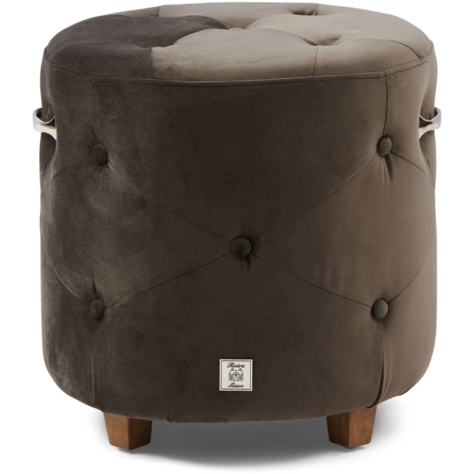 Riviera Maison Rivièra Maison Bowery Hocker - Ø 45 Cm - Höhe 46 Cm - Anthracite 3 Riviera Maison Rivièra Maison Bowery Hocker - Ø 45 Cm - Höhe 46 Cm - Anthracite