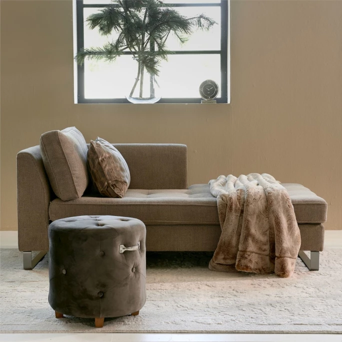 Riviera Maison Rivièra Maison Bowery Hocker - Ø 45 Cm - Höhe 46 Cm - Anthracite 8 Riviera Maison Rivièra Maison Bowery Hocker - Ø 45 Cm - Höhe 46 Cm - Anthracite – Bild 6