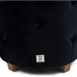 Riviera Maison Rivièra Maison Bowery Hocker - Ø 45 Cm - Höhe 46 Cm - Indigo -Qeeboo shop unnamed file 1549