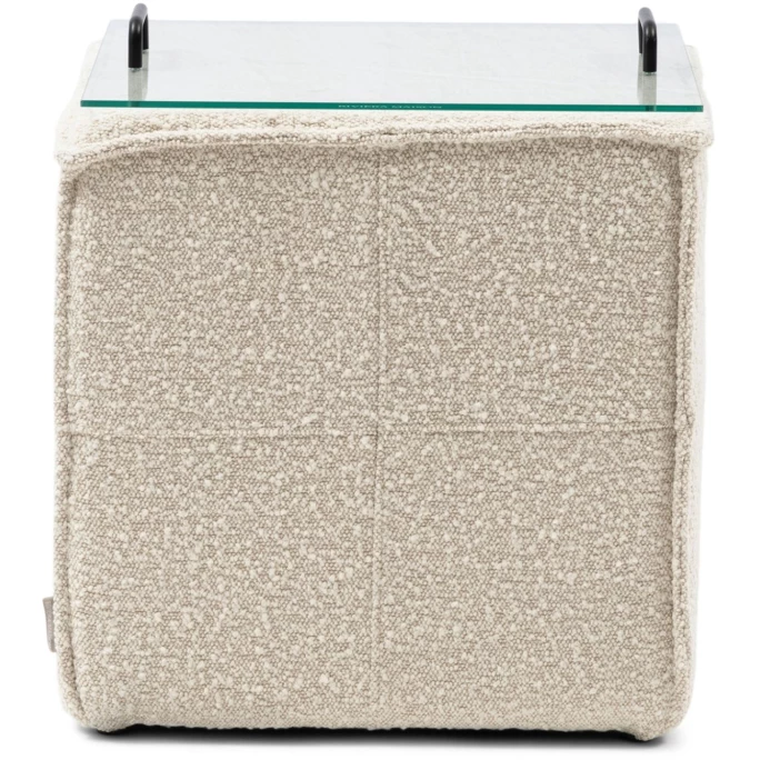 Riviera Maison Rivièra Maison Olivia Pouf/Beistelltisch - 42x42x42 Cm - White Sand 3 Riviera Maison Rivièra Maison Olivia Pouf/Beistelltisch - 42x42x42 Cm - White Sand