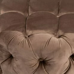 Riviera Maison Rivièra Maison Opera 55 Fußhocker - Ø 55 Cm - Höhe 45 Cm - Golden Mink -Qeeboo shop unnamed file 1571