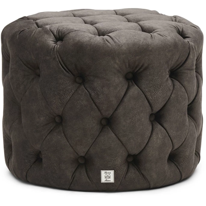 Riviera Maison Rivièra Maison Opera 55 Fußhocker - Ø 55 Cm - Höhe 45 Cm - Cacao 3 Riviera Maison Rivièra Maison Opera 55 Fußhocker - Ø 55 Cm - Höhe 45 Cm - Cacao