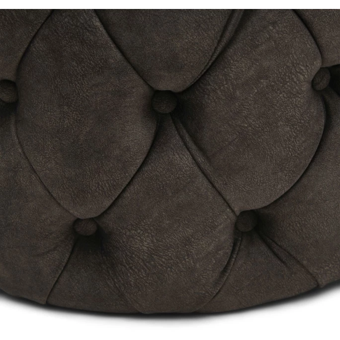 Riviera Maison Rivièra Maison Opera 55 Fußhocker - Ø 55 Cm - Höhe 45 Cm - Cacao 6 Riviera Maison Rivièra Maison Opera 55 Fußhocker - Ø 55 Cm - Höhe 45 Cm - Cacao – Bild 4