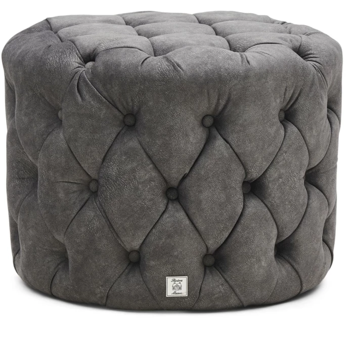 Riviera Maison Rivièra Maison Opera 55 Fußhocker - Ø 55 Cm - Höhe 45 Cm - Elephant 3 Riviera Maison Rivièra Maison Opera 55 Fußhocker - Ø 55 Cm - Höhe 45 Cm - Elephant