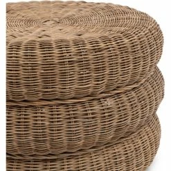 Riviera Maison Rivièra Maison Rustic Rattan Macaron Hocker - Ø 60 Cm - Höhe 45 Cm - Nature -Qeeboo shop unnamed file 1617