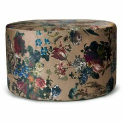 ESSENZA HOME Essenza Isabelle Pouf - Ø 60 Cm - Höhe 37 Cm - Clay